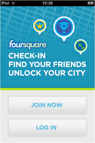 foursquare 从手机产品登录页面设计想到的